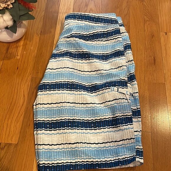 Columbia swim trunks mens 34/44 blue white gray stripe 💙🌻💙 - Picture 4 of 6